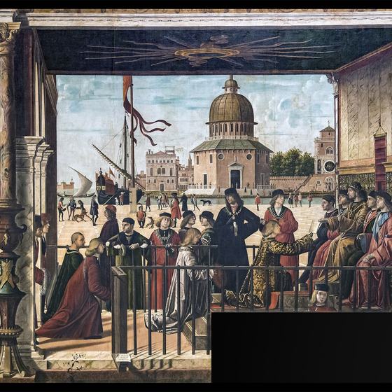 Arrival of the English Ambassadors by Vittore Carpaccio