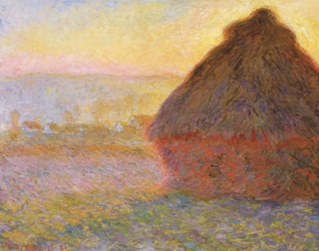 Haystacks by Claude Monet
