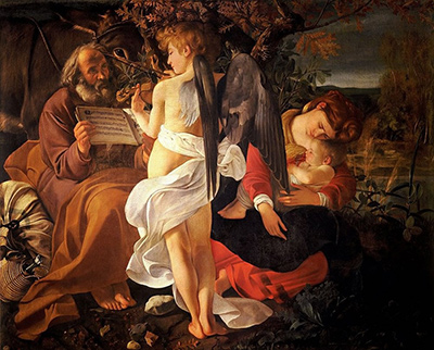 Rest on the Flight into Egypt by Caravaggio
