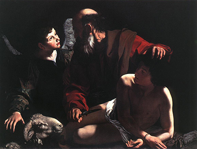 The Sacrifice of Isaac by Bartolomeo Cavarozzi