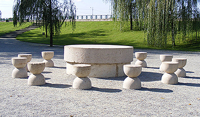 The Table of Silence by Constantin Brancusi