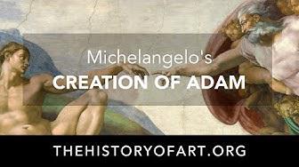 'Video thumbnail for Creation of Adam by Michelangelo'