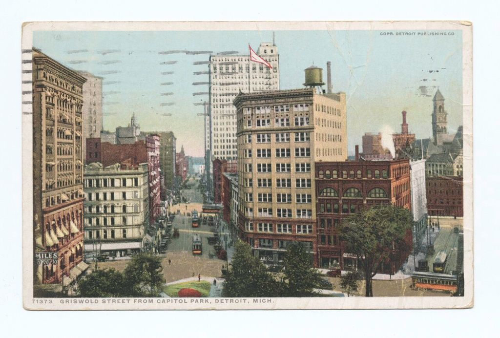 Griswold Street in Detroit im frühen 20. Jahrhundert