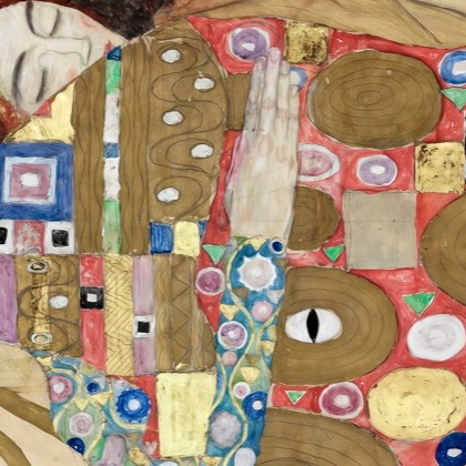 Joined heads detail in Close Reading: Fulfilment
