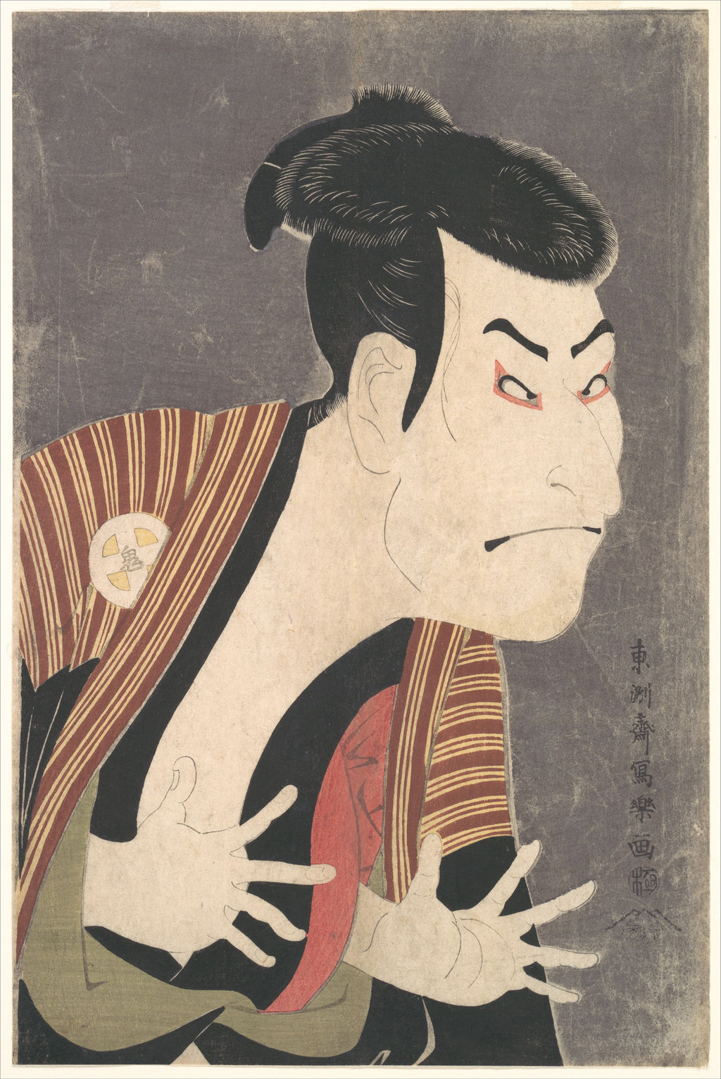 東洲斎写楽《三代目大谷鬼次の奴江戸兵衛》、1794年。