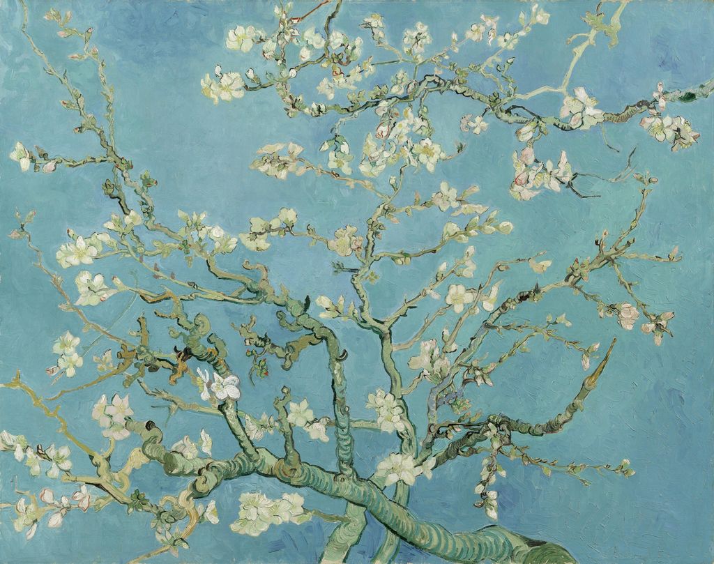 ゴッホ《アーモンドの花》、1890年。ファン・ゴッホ美術館s0176V1962。