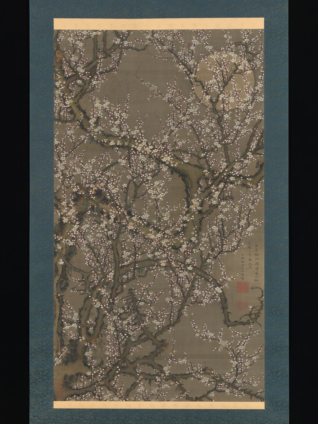 月下白梅図 — Metropolitan Museum of Art 2015.300.213