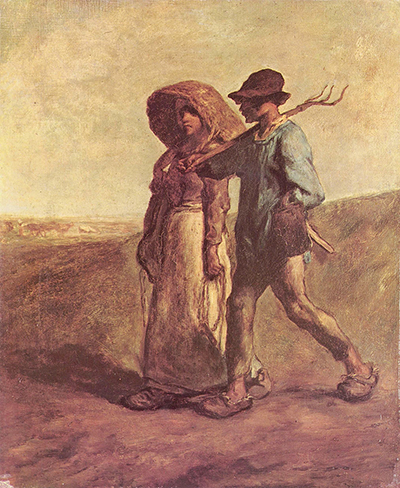 Barbizon School, represented by The Walk to Work by Jean-François Millet