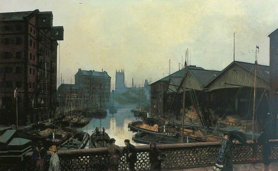 Leeds Bridge by John Atkinson Grimshaw