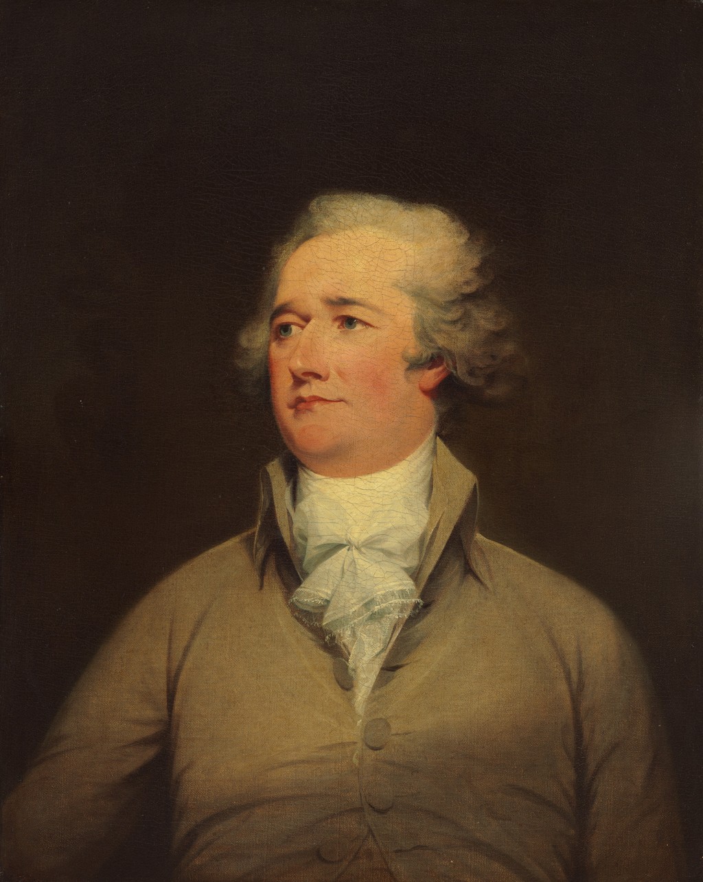 John Trumbull, Alexander Hamilton, about 1792. Oil on canvas, 76.2 × 60.5 cm. National Gallery of Art, Washington, 1952.1.1. Gift of the Avalon Foundation.