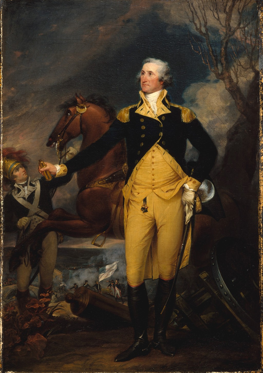 John Trumbull, George Washington before the Battle of Trenton, about 1792–94. Oil on canvas, 67.3 × 47 cm. Metropolitan Museum of Art, 22.45.9. Bequest of Grace Wilkes, 1922.