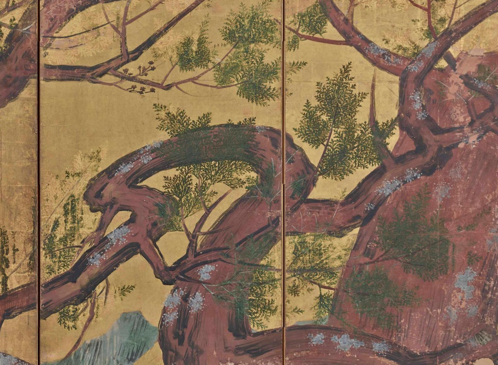 金地の上の枝 — 《檜図屏風》の切り抜き