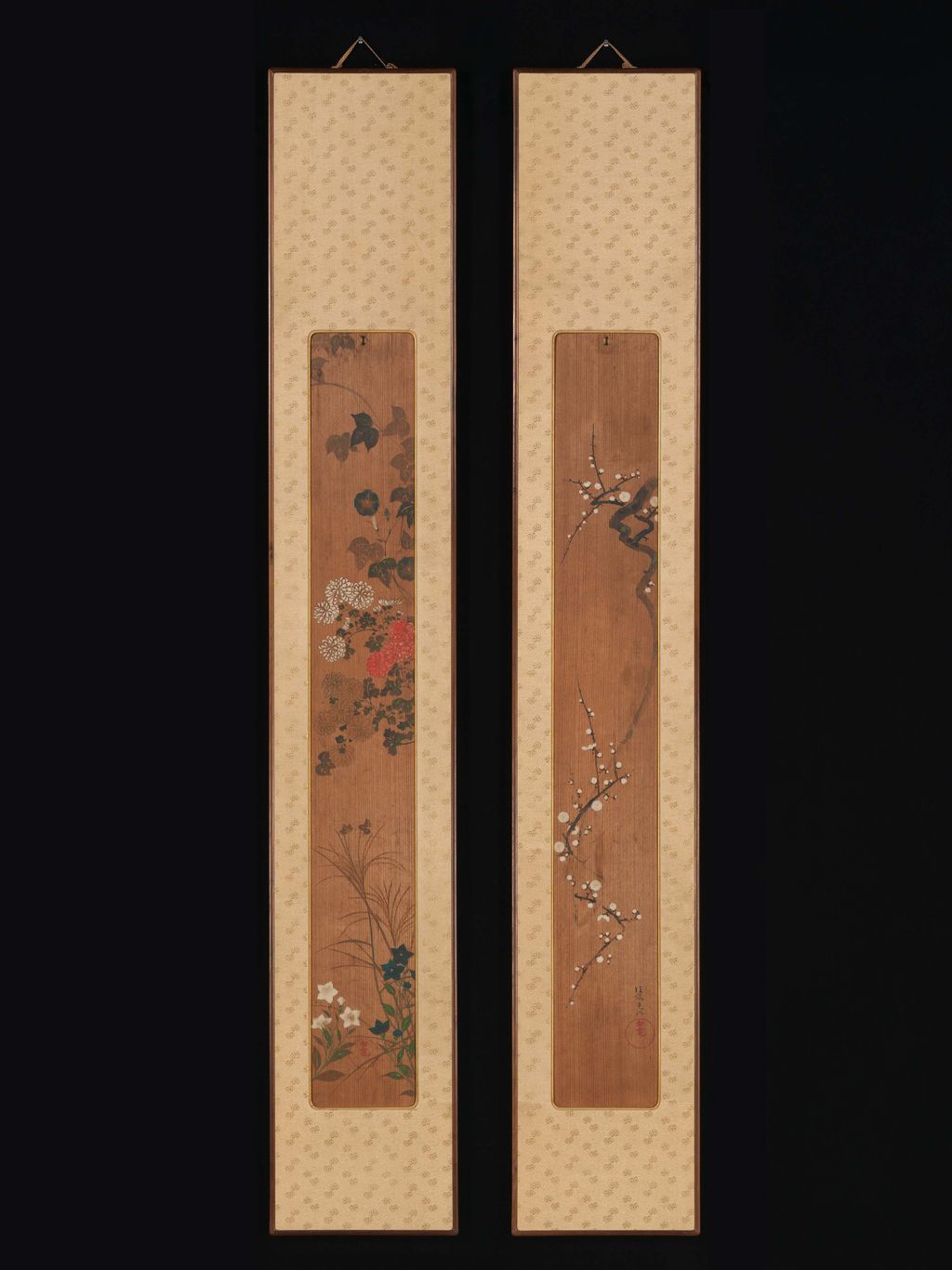 光琳《Flowers of Spring and Autumn》、1701年以後