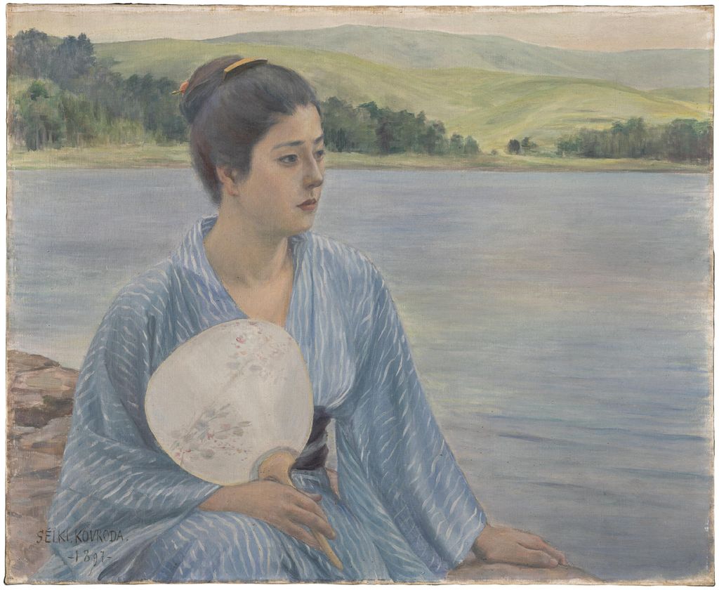 黒田清輝《湖畔》、一八九七年