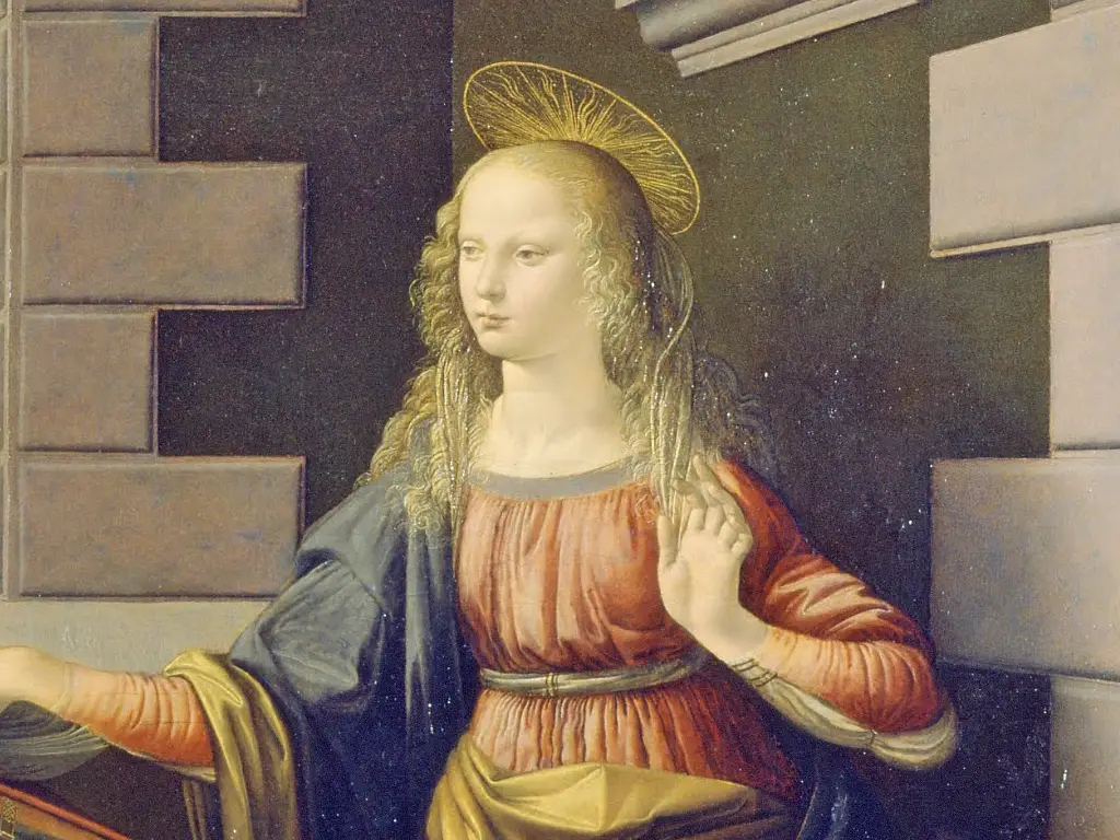 Mary in Detail Leonardo da Vinci