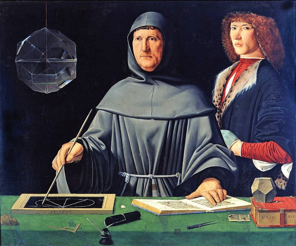 Traditionell mit Luca Pacioli und einem Schüler verbundenes Porträt