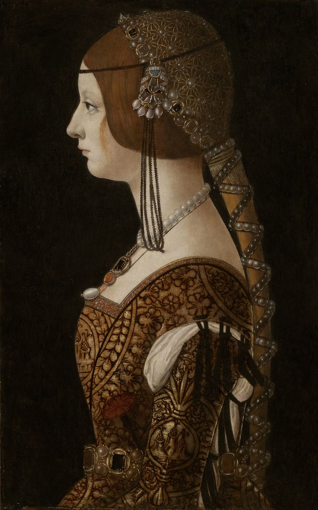 Profilbildnis Bianca Maria Sforzas von Ambrogio de Predis
