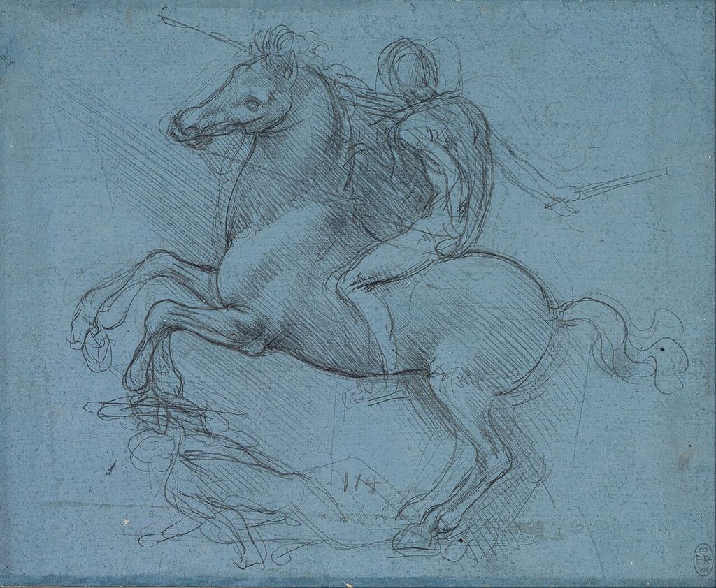 Studie für das Sforza-Reiterdenkmal