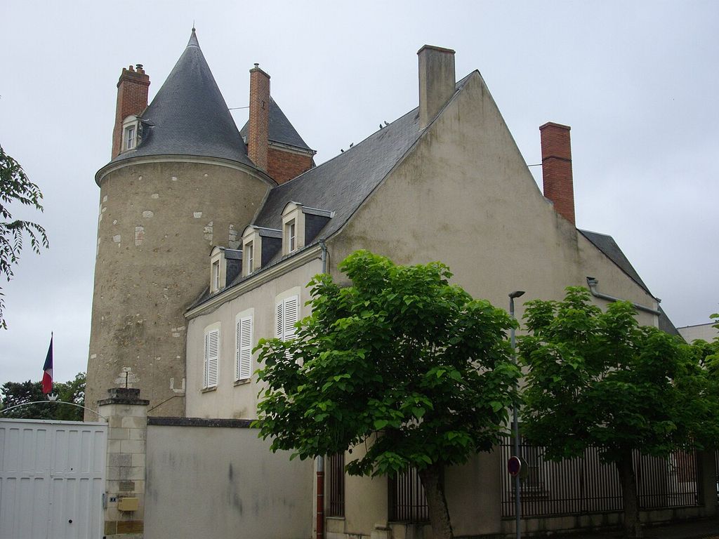 Ehemaliges Schloss von Romorantin-Lanthenay von der Stadt aus gesehen