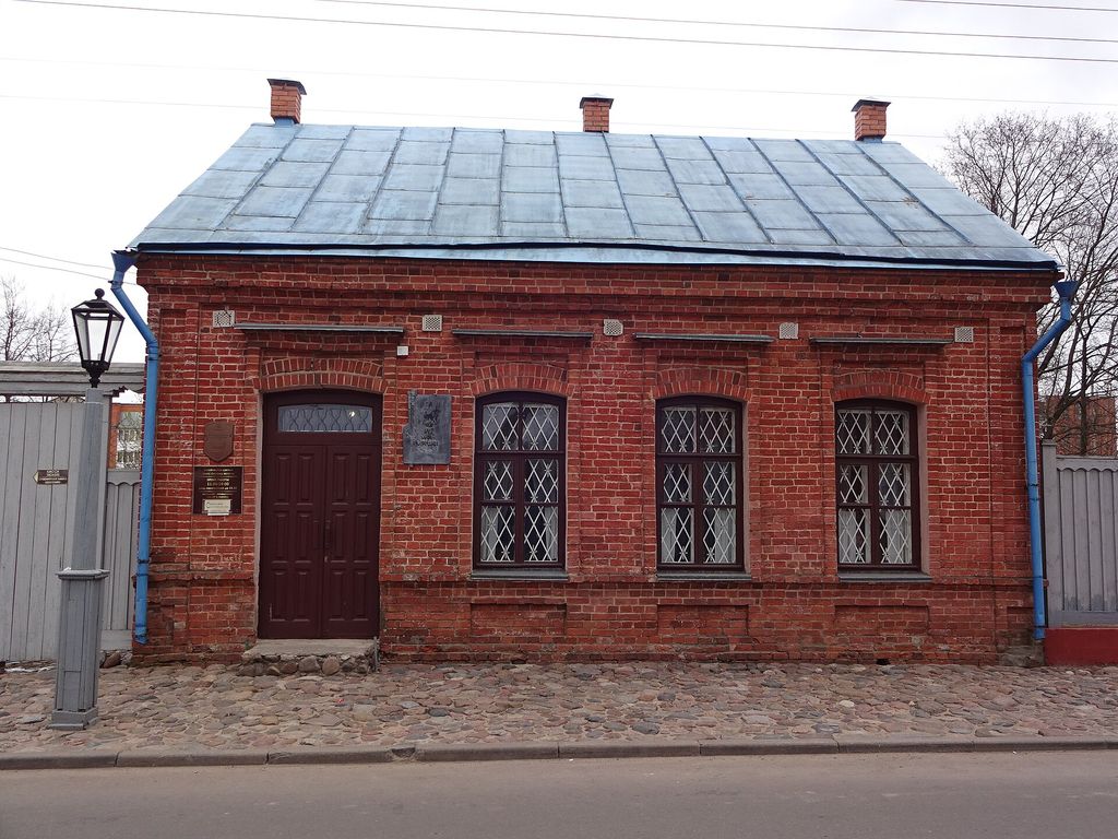 View of marc chagall’s childhood home in vitebsk.