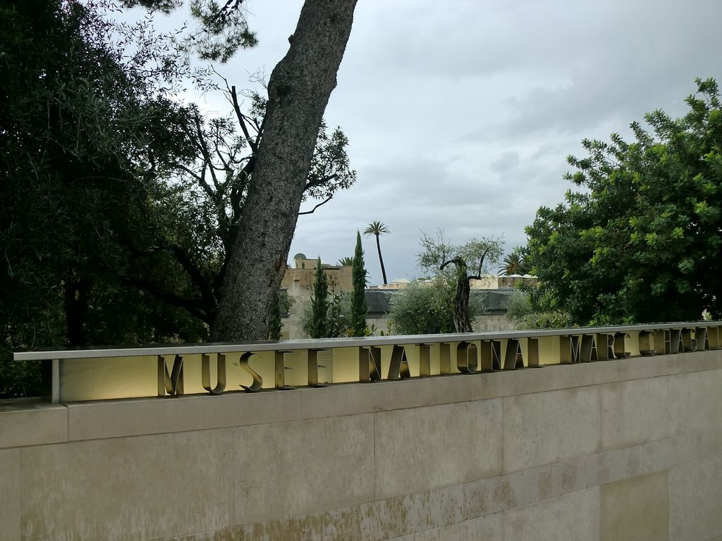 View of exterior of the musée national marc chagall in nice.