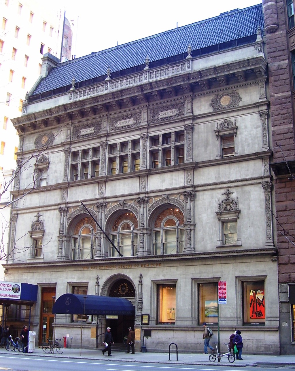 The historic Art Students League building on West 57th Street in New York.