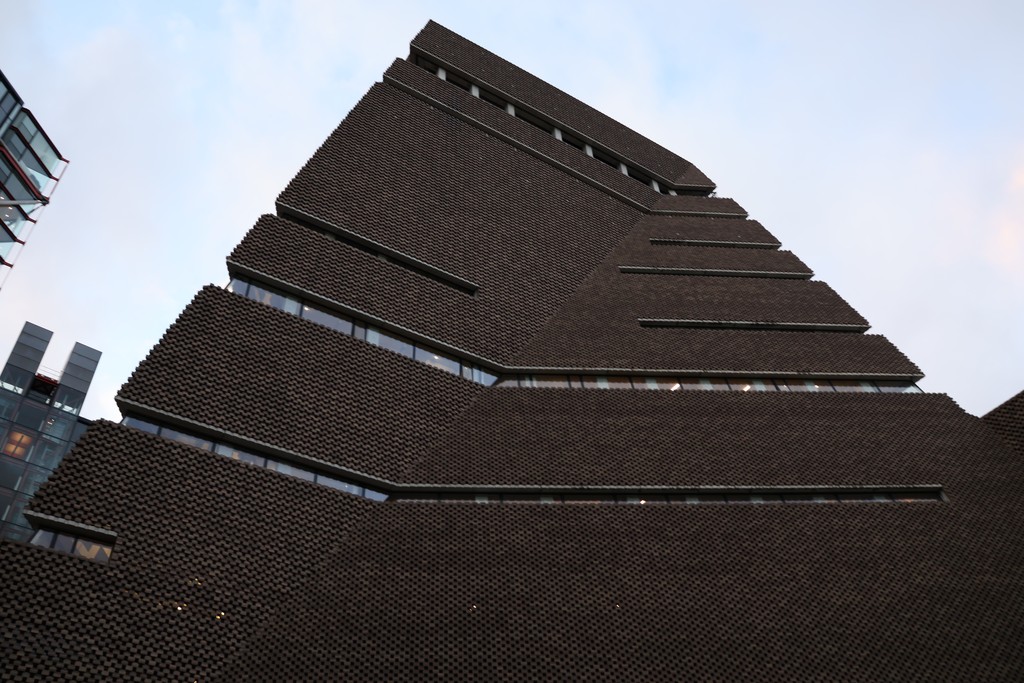 The stepped brick exterior of Tate Modern’s Blavatnik Building in 2024.