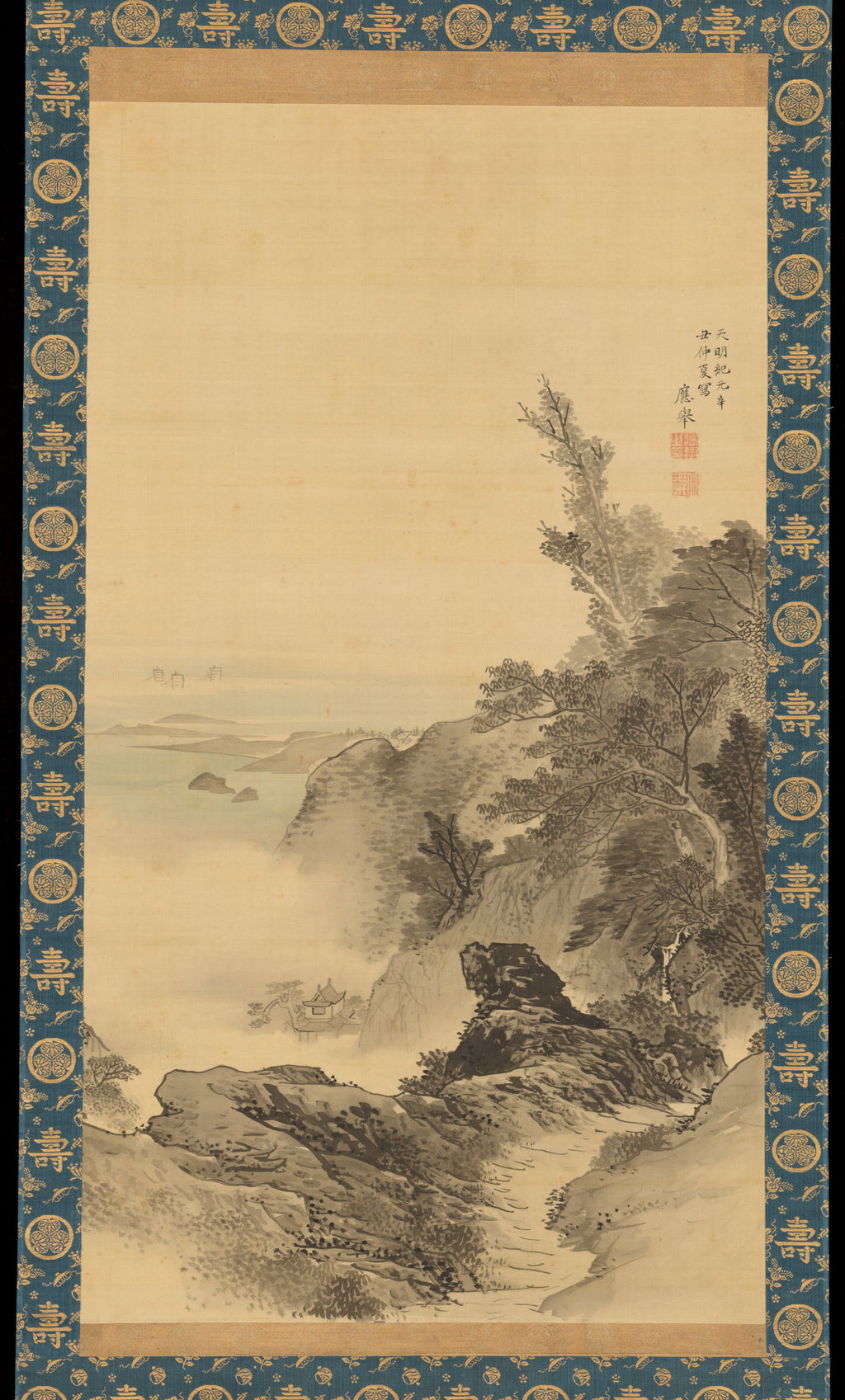 鈴鹿景山水図