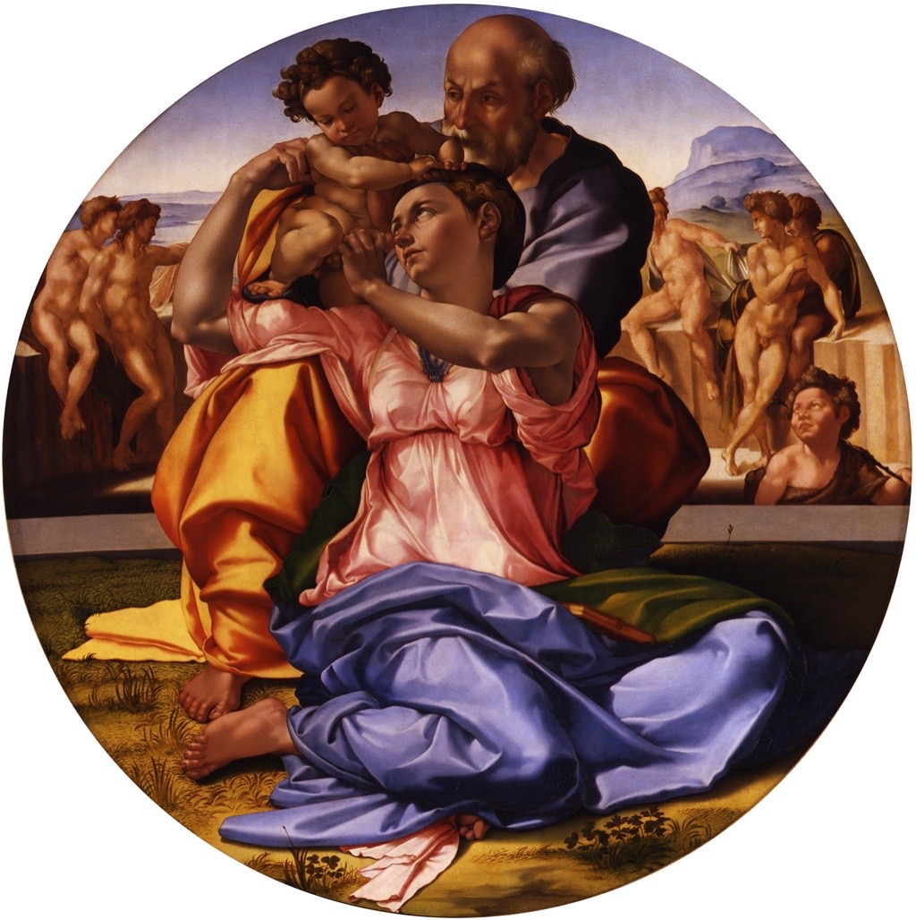 Doni Tondo by Michelangelo in the Uffizi Galleries