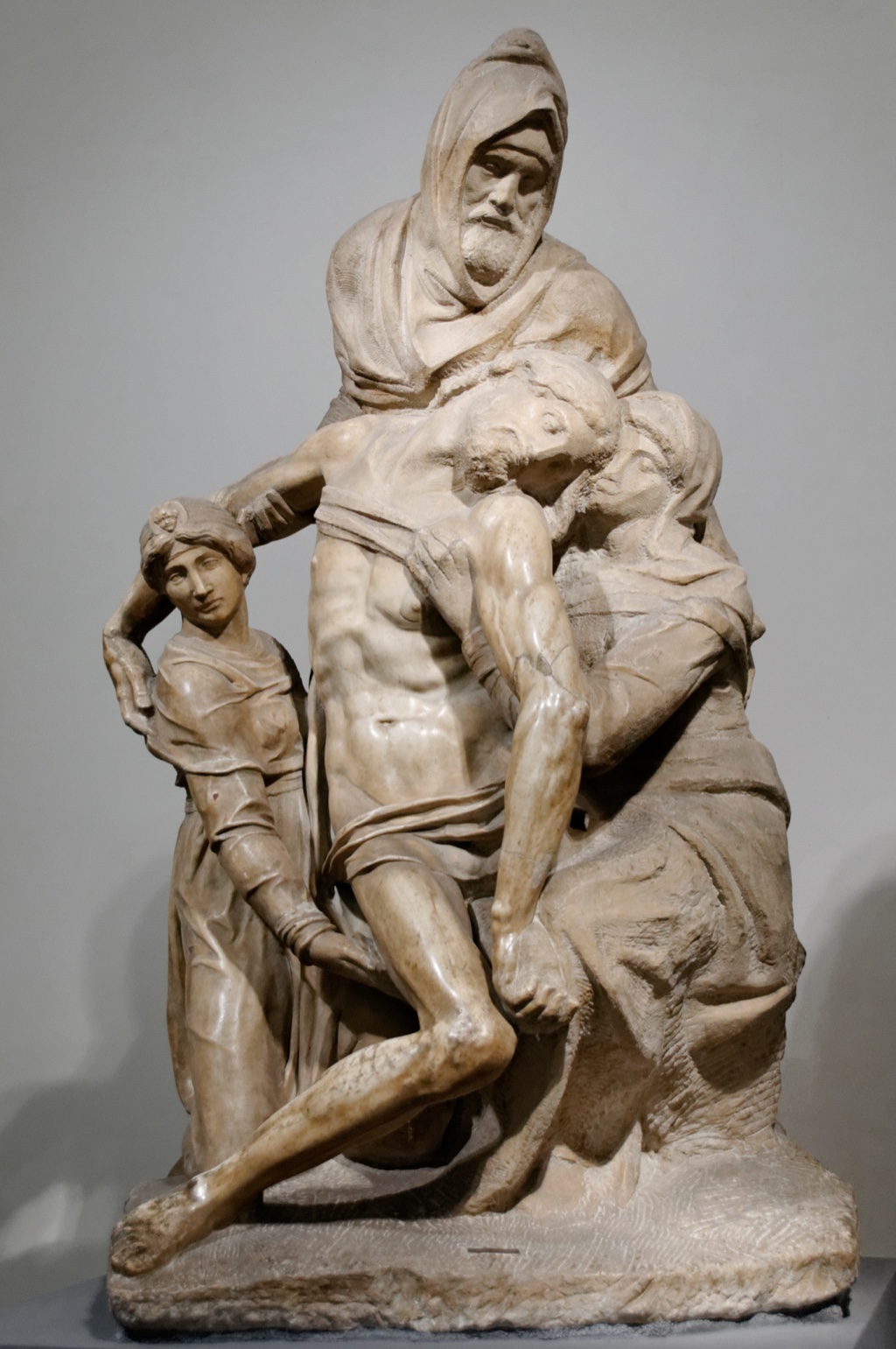Bandini Pietà by Michelangelo in the Opera del Duomo Museum, Florence