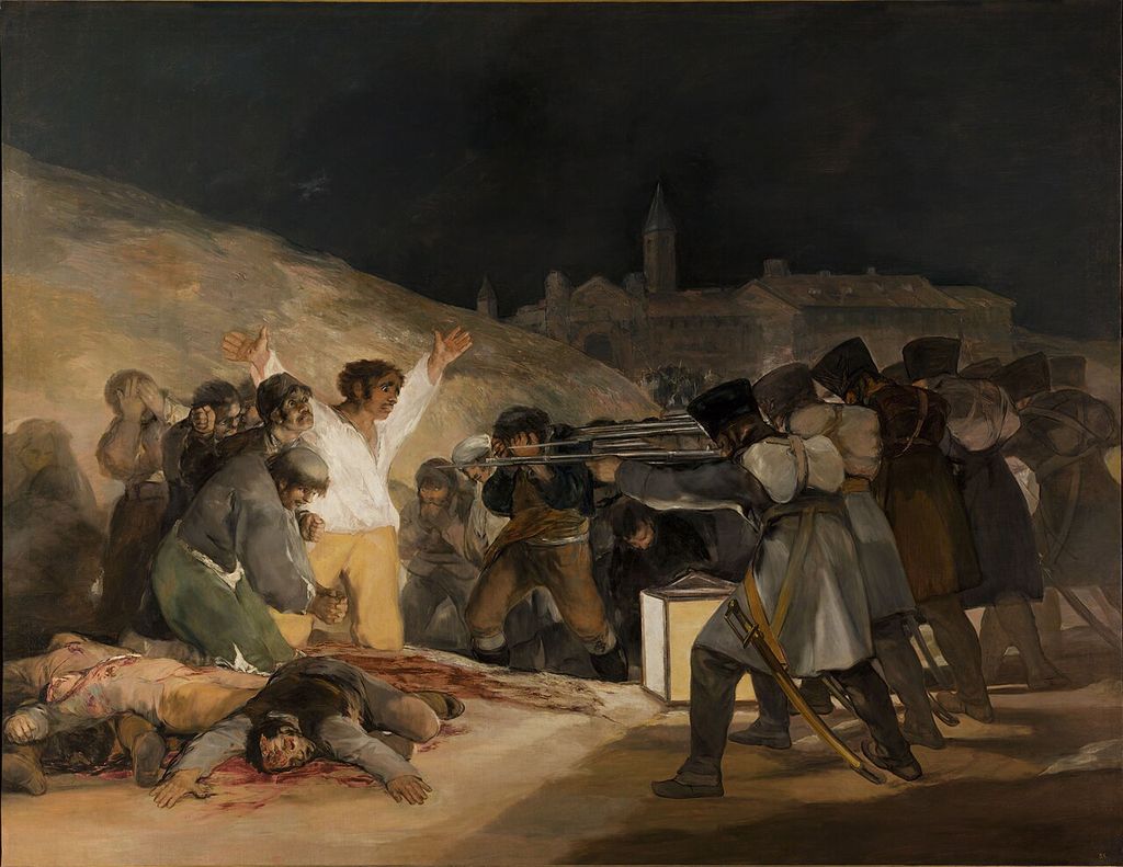 Goya's The Third of May 1808 as war-painting context.