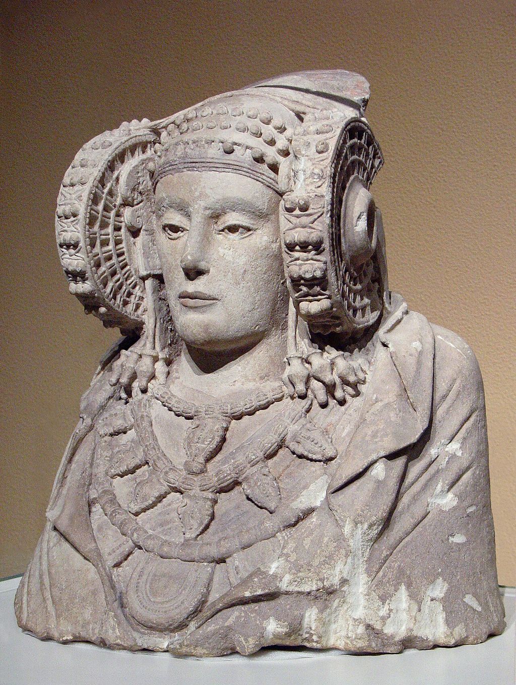 The Lady of Elche, an ancient Iberian sculpture.