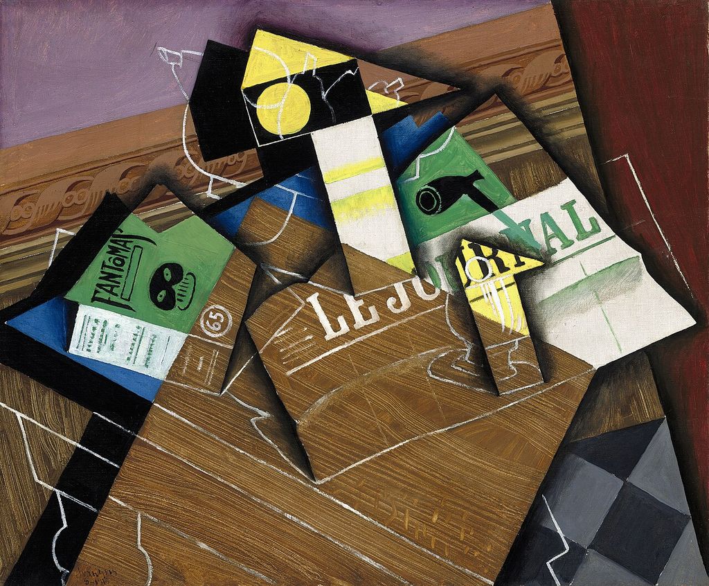 Juan Gris's Cubist collage Fantômas.