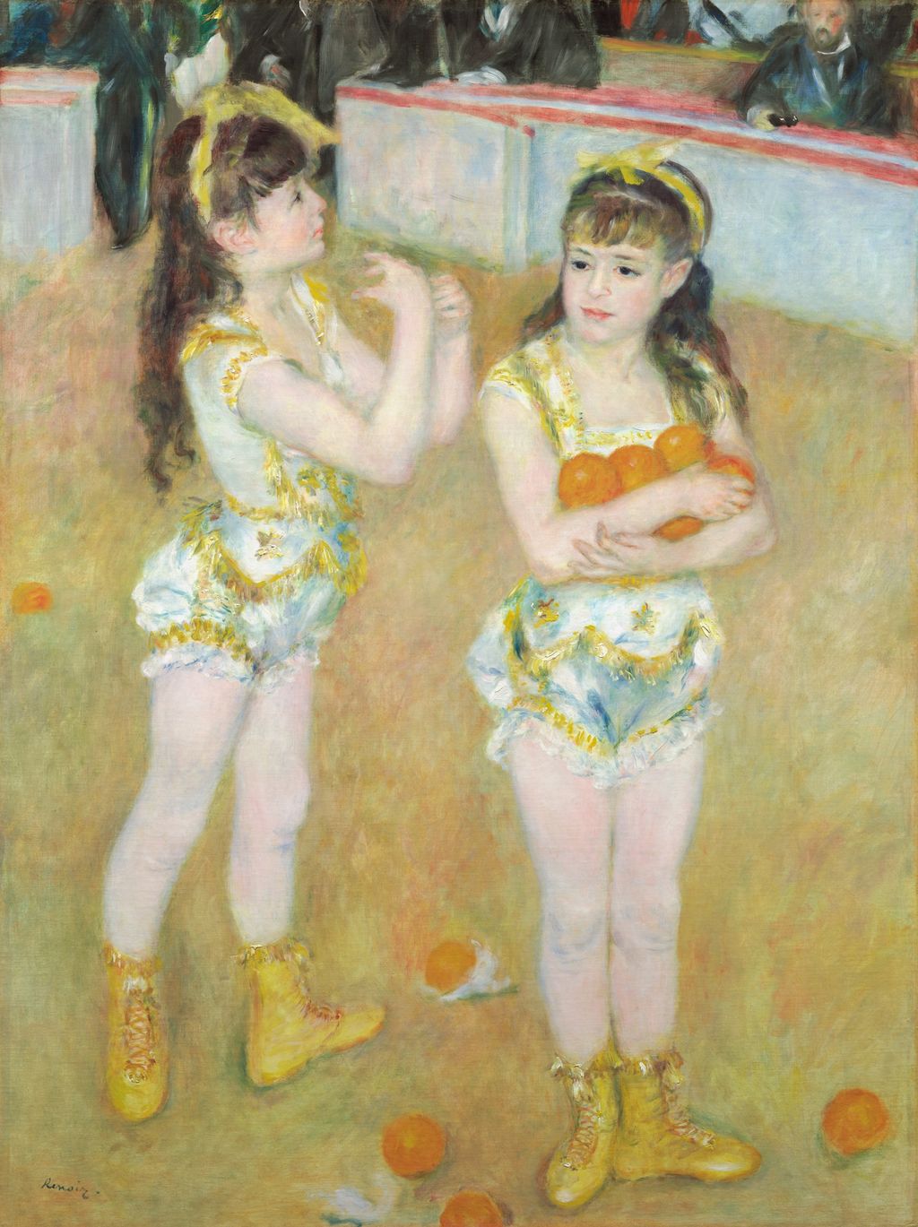 Pierre-Auguste Renoir, Acrobats at the Cirque Fernando (1879), an earlier painting of Parisian circus performers.