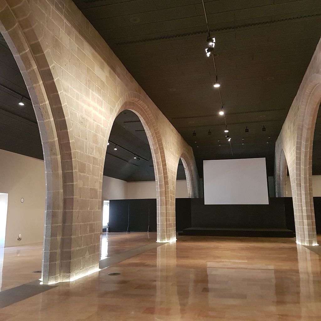 An interior of La Llotja in Barcelona, a building associated with the art school where Picasso trained.