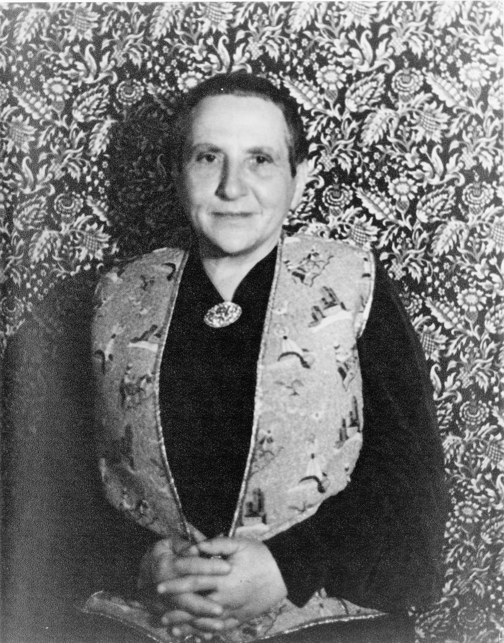 Gertrude Stein in New York, photographed by Carl Van Vechten on 4 November 1934.