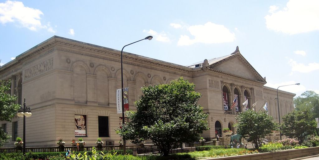 The Art Institute of Chicago, photographed in 2012, home to The Old Guitarist and Picasso’s portrait of Daniel-Henry Kahnweiler.