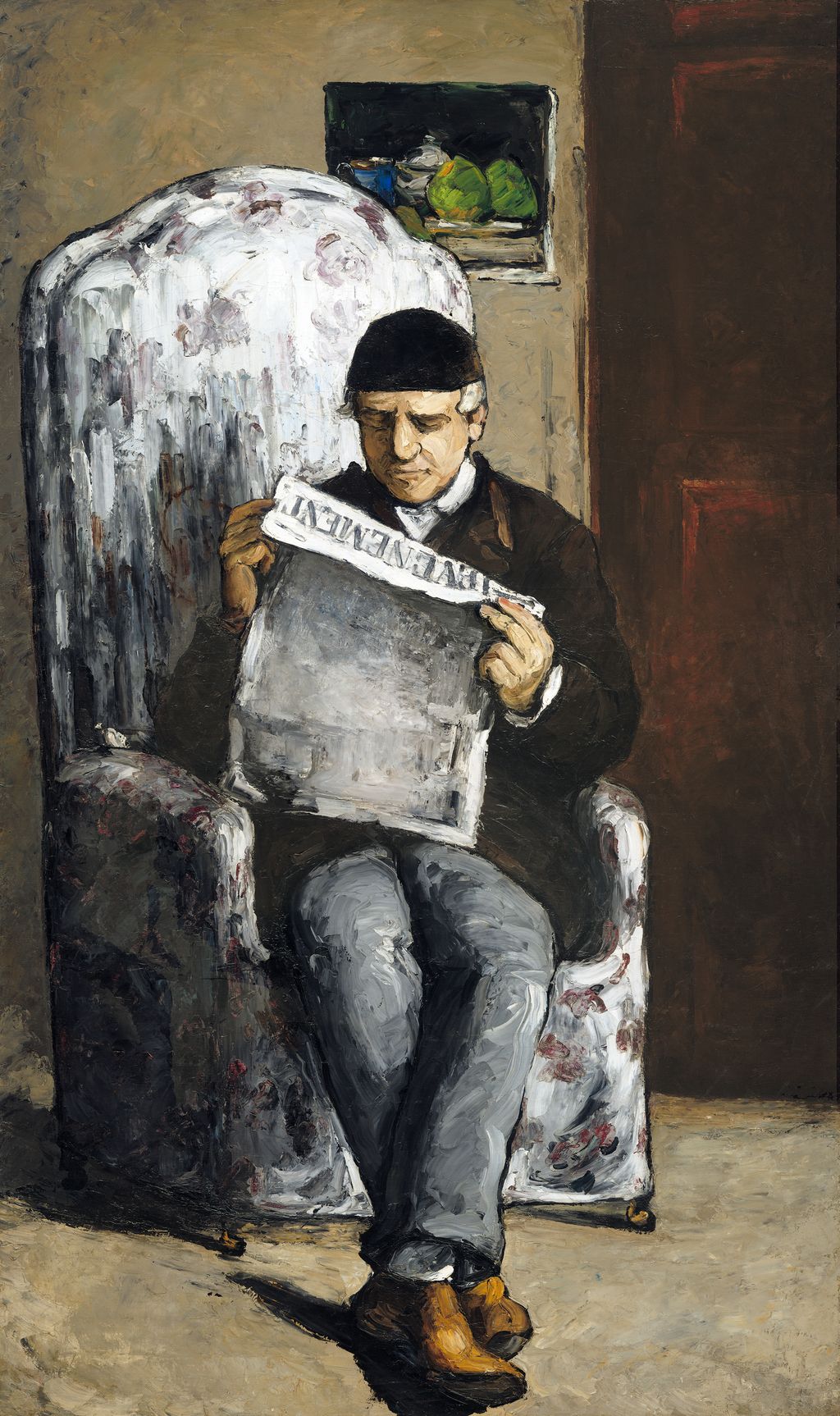Paul Cézanne, The Artist’s Father,Reading L’Événement,1866,oil on canvas,National Gallery of Art,Washington,1970.5.1;FWN402.