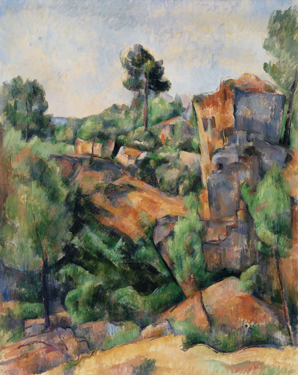 Paul Cézanne, Bibémus Quarry, c.1895, oil on canvas, Barnes Foundation, Philadelphia (BF34).