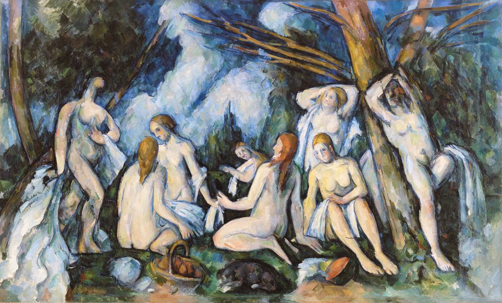 Paul Cézanne, The Large Bathers, 1895–1906, oil on canvas, Barnes Foundation, Philadelphia (BF934; FWN980).
