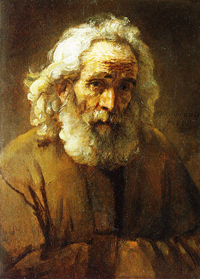 Lighting Study with an Old Man as a Model by Rembrandt