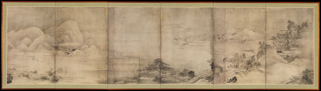 《近江八景》、一双の左隻
