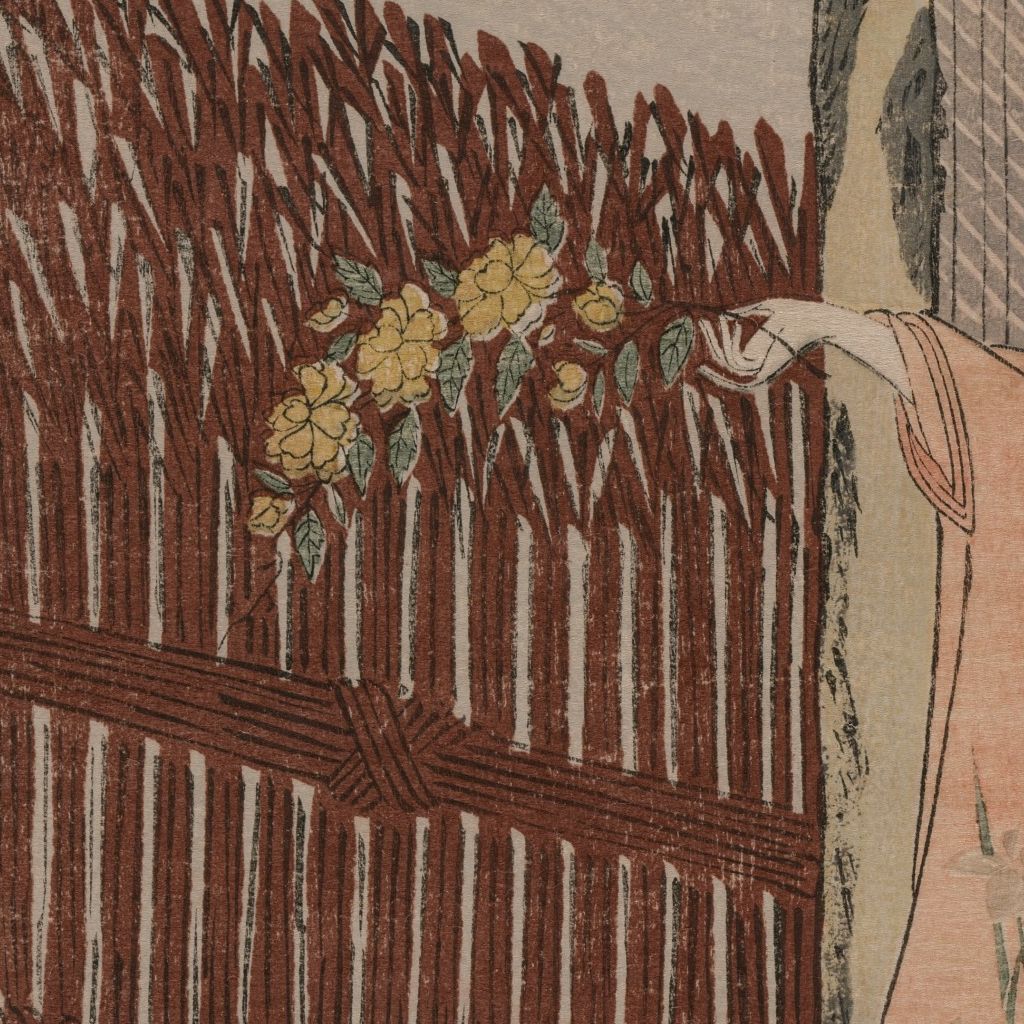 花へ向かう手