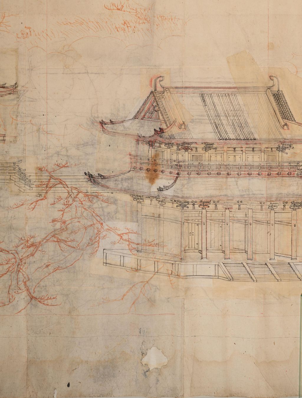 《平安神宮下絵》の部分、1896年、A-12480