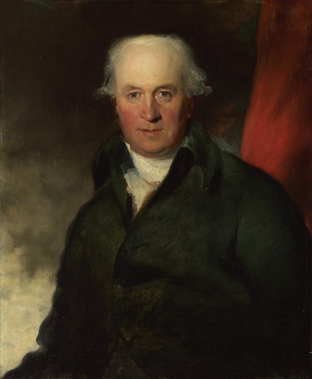 Thomas Lawrence, John Julius Angerstein, aged about 55, about 1790, oil on canvas. National Gallery, London, NG6370. Public domain reproduction via Wikimedia Commons; whole supplied image, resized.