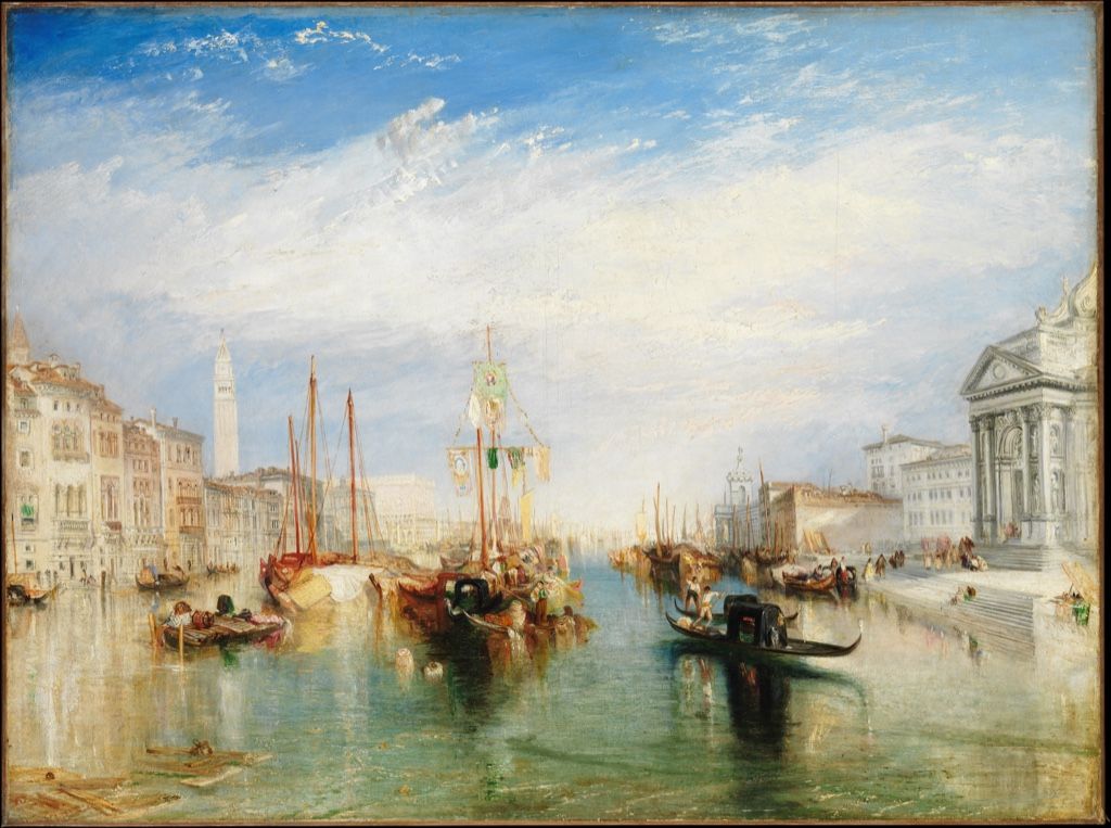 Turner's Venice from the Porch of Madonna della Salute on a wide landscape canvas.