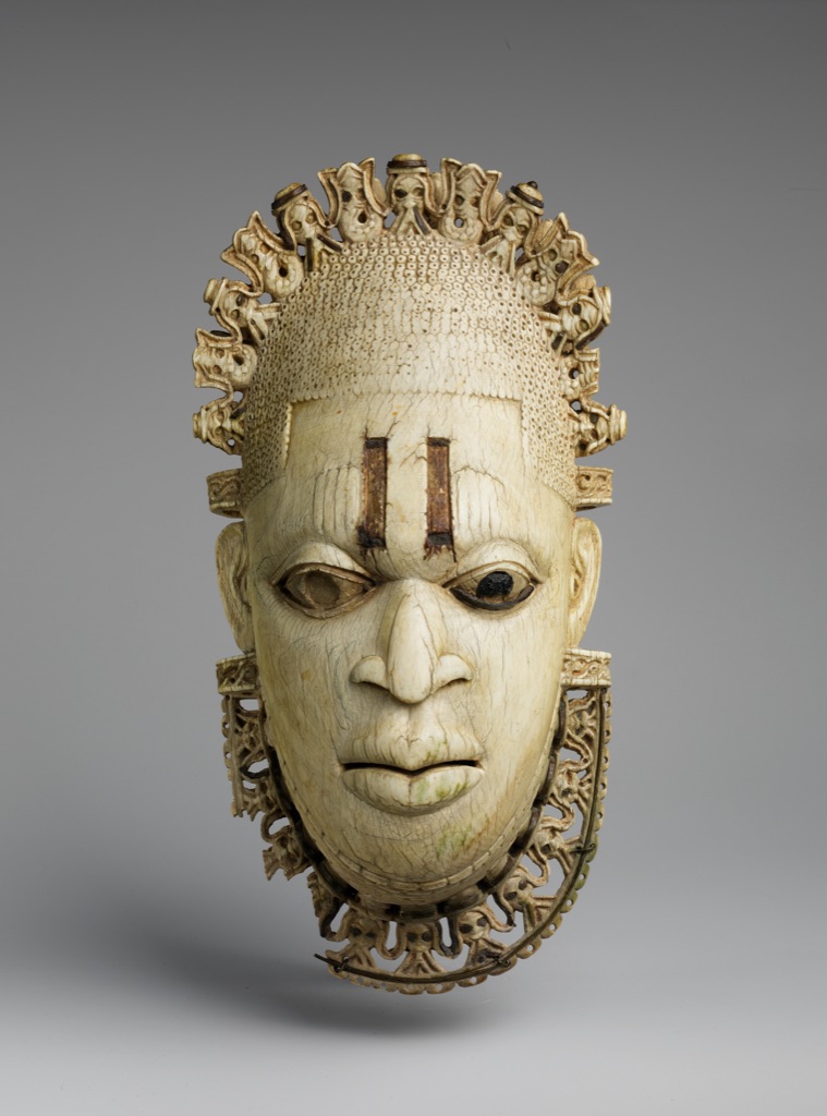 Pendant mask illustrating balance