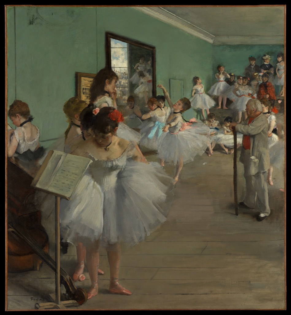 Degas's Dance Class illustrating principles of art