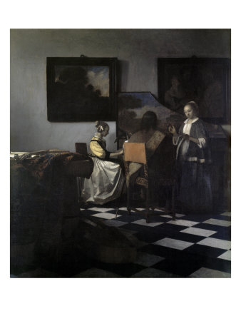 Dutch Golden Age painting, represented by The Concert by Vermeer